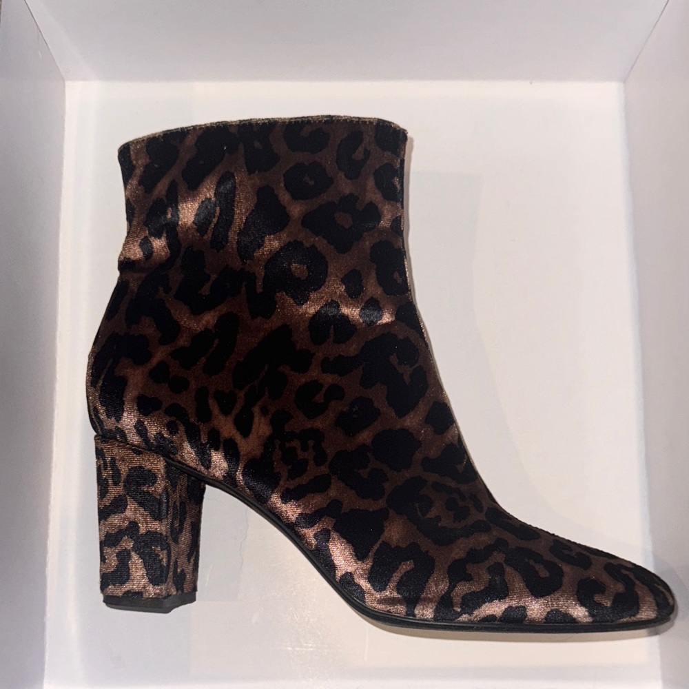 Free People: Leopard Print Ankle Boots